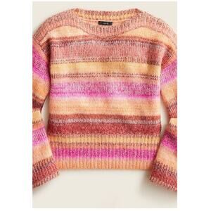 NWT J. Crew Alpaca Blend Crewneck Striped Sweater M